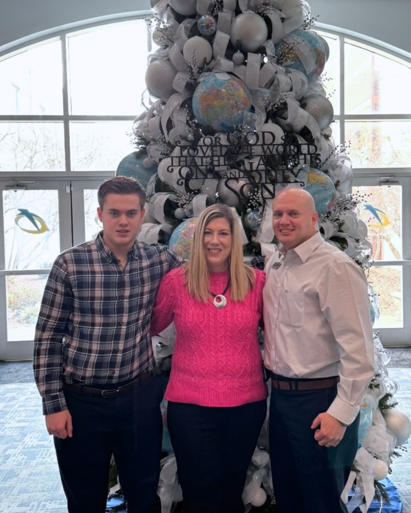 Family Photo with Jay Moore, his wife and son